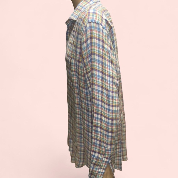 Peter Millar Men's Colorful Checkered Shirt - Picture 6 of 8